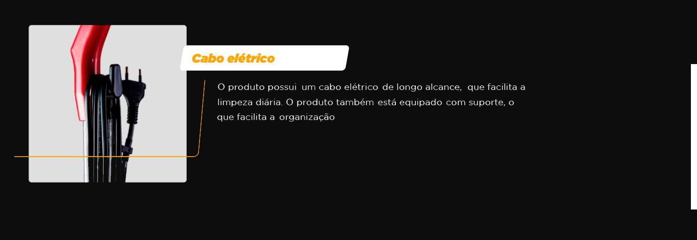 Aspirador de Pó Vertical Wap - 1000W Clean Speed FW005874 Vermelho e Preto